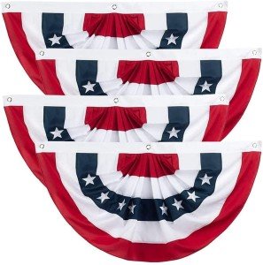 USA Pleated Fan Flag for Patriotic Celebrations