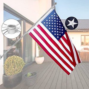 6ft Stainless Steel American Flag Pole Kit