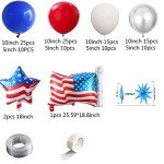 4th of July Balloon Garland Kit - 137 Pieces