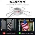 6ft Stainless Steel American Flag Pole Kit