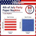 American Flag Party Napkins for Patriotic Celebrations