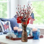 Independence Day Floral Arrangement - Patriotic Decor