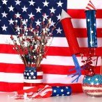 Independence Day Floral Arrangement - Patriotic Decor