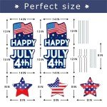 Patriotic Memorial Day Yard Sign Set - 7 Pieces