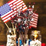 Independence Day Floral Arrangement - Patriotic Decor