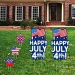 Patriotic Memorial Day Yard Sign Set - 7 Pieces