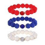 Patriotic Beaded Bracelets for Independence Day Celebrations