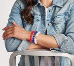 Patriotic Beaded Bracelets for Independence Day Celebrations
