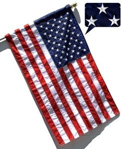 American Flag 2.5x4 FT – Sewn Stripes & Stars