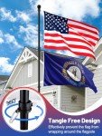 10 FT Heavy Duty Outdoor Flag Pole Kit