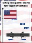 10 FT Heavy Duty Outdoor Flag Pole Kit