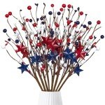 8PCS Patriotic Picks for 4th of July Decor