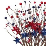 8PCS Patriotic Picks for 4th of July Decor