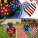 3-Piece LED Patriotic Yard Sign Set for Veterans