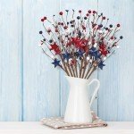 8PCS Patriotic Picks for 4th of July Decor
