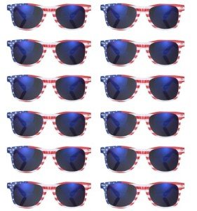 12 Pack American Flag Sunglasses for Patriotic Fun