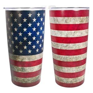 American Flag Stainless Steel Travel Tumbler 20oz