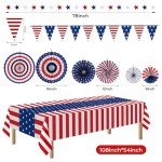 4th of July Patriotic Decorations Set, 9 Pieces