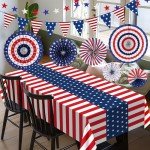 4th of July Patriotic Decorations Set, 9 Pieces