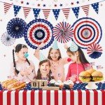 4th of July Patriotic Decorations Set, 9 Pieces