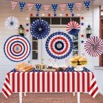 4th of July Patriotic Decorations Set, 9 Pieces