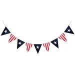 6ft Patriotic Burlap Banner for Independence Day