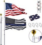 30FT Heavy Duty Telescopic Flag Pole Kit