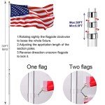 30FT Heavy Duty Telescopic Flag Pole Kit