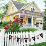 6ft Patriotic Burlap Banner for Independence Day