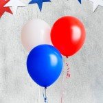 100ct Red White Blue Balloons for Celebrations