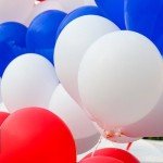 100ct Red White Blue Balloons for Celebrations