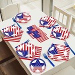 Fourth of July Disposable Party Plates & Napkins Set
