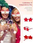 9 Pack Star Shaped Sunglasses for Patriotic Celebrations