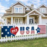 Large 4th of July Patriotic Banner Decor