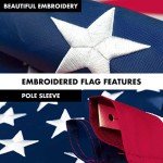 6ft Spinning Flagpole with Embroidered American Flag