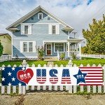 Large 4th of July Patriotic Banner Decor