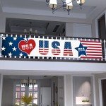 Large 4th of July Patriotic Banner Decor