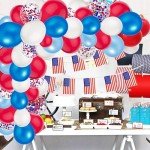 Red, White, and Blue 12" Party Balloons