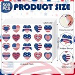 500Pcs American Flag Patriotic Stickers Set