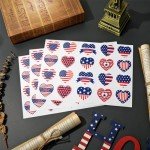 500Pcs American Flag Patriotic Stickers Set