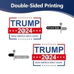 Trump 2024 Double-Sided Yard Sign with Stake