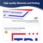 Trump 2024 Double-Sided Yard Sign with Stake