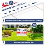 Trump 2024 Double-Sided Yard Sign with Stake