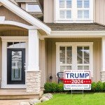 Trump 2024 Double-Sided Yard Sign with Stake
