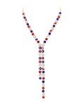 Red, White, and Blue Patriotic Necklace for Women