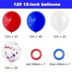 120pcs Patriotic Balloons Arch Kit for Celebrations