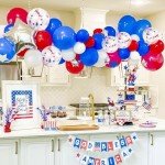 120pcs Patriotic Balloons Arch Kit for Celebrations