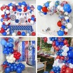 120pcs Patriotic Balloons Arch Kit for Celebrations