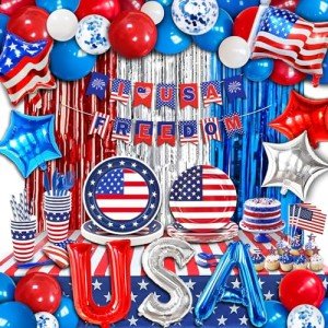4th of July Patriotic Party Decoration Set