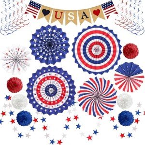 Patriotic 4th of July Party Decor Set